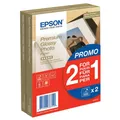 Produktbild: EPSON Premium glossy photo paper inkjet 255g/m2 (A6 paper 100x150mm) 2x40 sheets