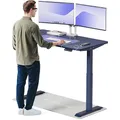 Produktbild: Desktronic HomeOne – Elektrisch höhenverstellbarer Schreibtisch aus, 140 × 70 cm, mit Touchscreen-Steuerung & integrierten USB-A & USB-C Ladeanschlüssen