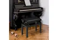 Produktbild: HOMCOM Klavierbank Höhenverstellbare Klavierbank mit Lederkissen (Pianobank, 1-St., Kunstleder Gummiholz), Schwarz 63 x 33 x 45-56 cm