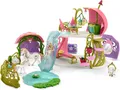 Produktbild: schleich 42445 Glitzerndes Blütenhaus mit Einhörnern, See und Stall, für Kinder