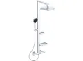 Produktbild: Ideal Standard Alu+ Duschsystem BD583SI mit Ceratherm Thermostat, 2 Ablagen, Silver