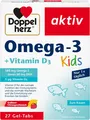 Produktbild: Doppelherz Omega-3 D3 Kids Vitamine Kinder Wachstum Gesundheit 60 Kapseln