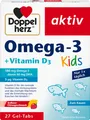 Produktbild: Omega-3 und Vitamin D3 Kautabletten für Kinder - 27 Stück, 35,1 g