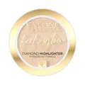 Produktbild: Eveline Cosmetics Feel The Glow Vegan Highlighter Nr. 03 | Langanhaltendes, Illuminierendes Puder mit samtiger Formel in drei Nuancen (Champagner, Gold, Roségold)