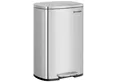 Produktbild: SONGMICS Mülleimer, Abfalleimer, 50 L, luftdicht, Stahl, Küche, silbern,Weiß
