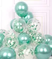 Produktbild: Luftballons Türkis Metallic Helium 42 Stück 12 Zoll Grün Konfetti Luftballon ...