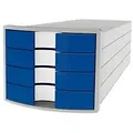 Produktbild: HAN Schubladen-Set PS (Polystyrol) Blau, Hellgrau 4 Schübe 28 x 36,7 x 23,5 cm DIN A4