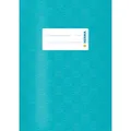 Produktbild: HERMA Heftumschlag mit Baststruktur türkis Kunststoff DIN A5 (4008705074360)
