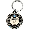Produktbild: Nostalgic-Art Schlüsselanhänger mit Gravur Edelstahl Schlüsselanhänger - Ø 4cm - BMW Tachometer
