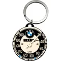 Produktbild: Nostalgic-Art - Edelstahl Schlüsselanhänger Ø4cm - BMW Tachometer