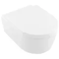 Produktbild: Villeroy & Boch Avento Combi-Pack, Wand-Tiefspül-WC mit WC-Sitz, DirectFlush, wandhängend, Abgang waagerecht, 370x530x315mm, 5656HRR1, Farbe: Weiß CeramicPlus