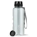 Produktbild: 720°DGREE Trinkflasche 1,5l “uberBottle“ crystalClear +Sieb - BPA-Frei - Wasserflasche für Sport, Gym, Fitness, Outdoor, Wandern - Große Sportflasche aus Tritan - Leicht, Stoßfest, Wiederverwendbar
