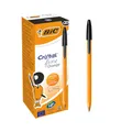 Produktbild: BIC Kugelschreiber Orange fine/ 20 Kulis in Schwarz – Strichstärke 0,35 mm - fein – Dokumentenecht
