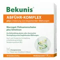 Produktbild: Bekunis Abführ-Komplex plus | Macrogol + Flohsamenschalen + Simeticon | Bei Verstopfung mit begleitenden Blähungen und Völlegefühl | 10 Sachets zum Einrühren in Wasser | Orange | Medizinprodukt