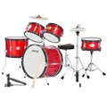 Produktbild: VEVOR Schlagzeug Set, 5-teilig, Drum Kit für Anfänger, inkl. Basstrommel, Snare, Tomtoms, Standtom, Crash-Becken, Hi-Hat mit Ständer, Musik-Lern-Instrumentenset, für Kinder von 6–13 Jahren (rot)