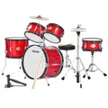 Produktbild: VEVOR Schlagzeug Set 5-teilig Drum Kit für Kinder mit 40,6 cm Basstrommel rot