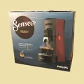 Produktbild: Philips Senseo CSA 240/90 Kaffeepadmaschine Select - dunkelrot/grau