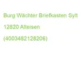 Produktbild: Burg Wächter Briefkasten Sylt 12820 Alteisen (4003482128206)