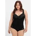 Produktbild: Body SHEEGO, Damen, Gr. 95, Cup F, schwarz, 75% Polyamid, 15% Baumwolle, 10% Elasthan, unifarben, Bodys Body