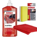 Produktbild: Sonax Autopolitur Lackversiegelung 500ml + Applikationsschwamm + Mikrofasertuch