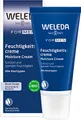 Produktbild: WELEDA Bio FOR MEN Feuchtigkeitscreme – erfrischende Naturkosmetik Pflegecreme für trockene und empfindliche Männer Haut im Gesicht, zieht schnell ein und fettet nicht (1 x 30 ml)