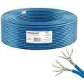 Produktbild: PremiumX 10m CAT 8 Netzwerkkabel LAN Kabel Verlegekabel Ethernet Cat8 Installationskabel 40 Gbit/s AWG 22 reines Kupfer S/FTP PiMF PoE Eca Klasse