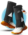 Produktbild: Alpenwert Gamaschen Wasserdicht [Deutsches Start-Up] geschützt beim Wandern, Jagd, Schnee, Winter, Regen Gaiters Regenstulpen für Herren und Damen (Schwarz, L)