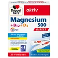 Produktbild: Queisser Pharma GmbH & Co. KG DOPPELHERZ Magnesium 500+B12+D3 Depot DIRECT Pell. 32 g 19397135