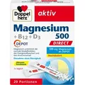 Produktbild: Doppelherz Aktiv Magnesium 500 + B12 + D3 Depot DIREKT 20 Beutel