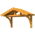 Produktbild: Skan Holz Haustür-Vordach Stettin 1 Eiche hell lasiert 180 cm x 80 cm