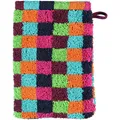Produktbild: Cawö Waschhandschuh Lifestyle Karo im 2er-Pack Walk-Frottier bunt Größe 16x22 cm