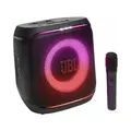 Produktbild: JBL PartyBox ENCORE 2 - Tragbarer Karaoke-Lautsprecher mit Mikrofon - Schwarz (+GRATIS Hombli Lichterkette)