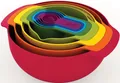 Produktbild: Joseph Joseph Nest 9 Plus – 9-teiliges Küchenzubehör in Rot Schüssel platzsparen