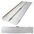 Produktbild: Rollstuhlrampe Auffahrrampe Schwellenrampe Alu 213 cm klappbar mit Griff
