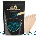Produktbild: 450g Waxing Perlen Formuliert für Anfänger Wachsperlen mit 10 Holzspatel für ...