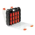 Produktbild: TACTIX Sortimentskasten doppelseitig Organizer Kleinteilemagazine Koffer 34 Fach