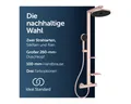 Produktbild: Ideal Standard Duschsystem Ceratherm Alu+, Höhe 111.30 cm, Multifunktionsbrause, mit Thermostatkartusche, Wasser- und