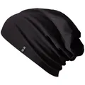 Produktbild: Enter the Complex Jerseymütze - Leichte Slouch Beanie - Unisex, Übergangsmütze, 95% gekämmte Baumwolle, 5% Elasthan schwarz S/M