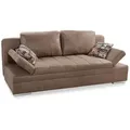 Produktbild: luma-home Schlafsofa, Braun, Textil, 2-Sitzer, Füllung: Polyurethan (Pur), einzeln stellbar,Rechteckig, 200x84x100 cm, Wohnzimmer, Sofas & Couches, Schlafsofas