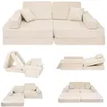 Produktbild: Angelove - Kindersofa mit Schlaffunktion - Spielsofa für Kinder - Beige - Beige