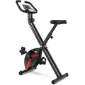Produktbild: Hop-Sport Heimtrainer Fahrrad Quest - klappbares Fitnessbike Hometrainer mit Magnetwiderstand & 10 Widerstandsstufen, LCD-Display, Pulsmessung