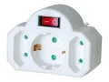 Produktbild: Brennenstuhl Adapterstecker Schutzkontakt+2xEuro mit Schalter