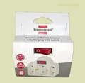 Produktbild: Brennenstuhl Adapterstecker 2x Euro und 1x Schutzkontakt mit Schalter weiß