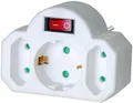Produktbild: Brennenstuhl 1508100 Surge protector White Adapter with ON/OFF switch and 2 ~E~