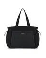 Produktbild: Kapten & Son Hellvi Shopper All Black 25 L | Sporttasche Damen Schwarz | Weekender & Reisetasche mit 16 Zoll Laptopfach, Schuhfach, Flaschenfach & Kofferbefestigung | Gym, Reise, Alltag & Büro