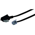 Produktbild: Schwaiger TAE Kabel TAE-N -> RJ11 6P4C 6m schwarz NEU