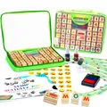 Produktbild: Holzstempelset für Kinder mit Alphabet-Stempeln und Transportkoffer 72-tlg. -...
