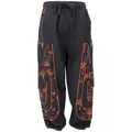 Produktbild: Guru-Shop Relaxhose Goahose, Herren Yoga Hose, bequeme Freizeithose.. Festival, Hippie, Ethno Style, alternative Bekleidung orange|schwarz L