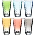 Produktbild: Leonardo Trinkgläser Optic Pastell 025907 farbig, 300ml, 6 Stück
