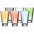 Produktbild: Leonardo OPTIC Trinkglas groß 300 ml Pastell gemischtes 6er Set